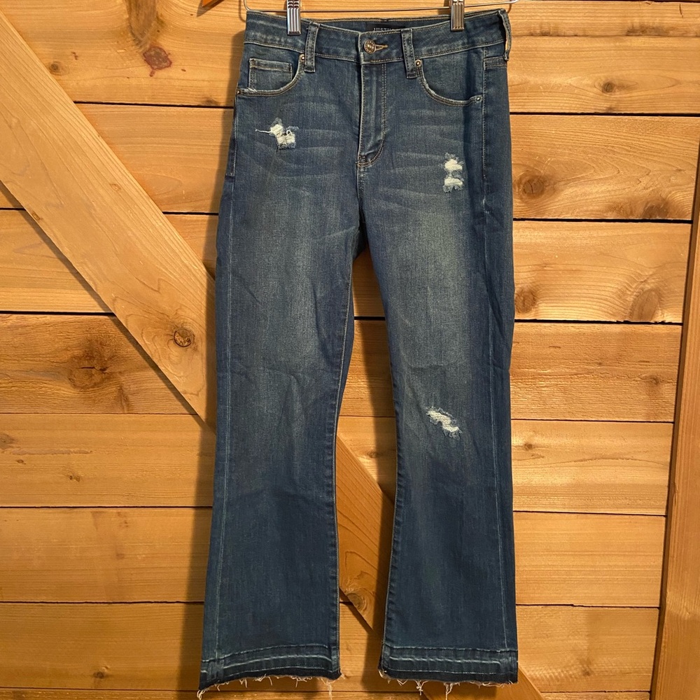 Just Usa Cropped Kick Flare Jeans